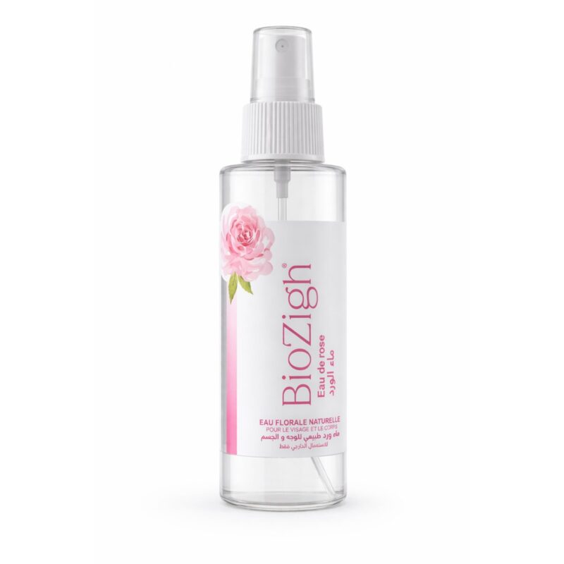 EAU DE ROSE NATURELLE BIOZIGH POUR VISAGE ET CORPS
